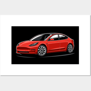 Model 3 (Red) Posters and Art